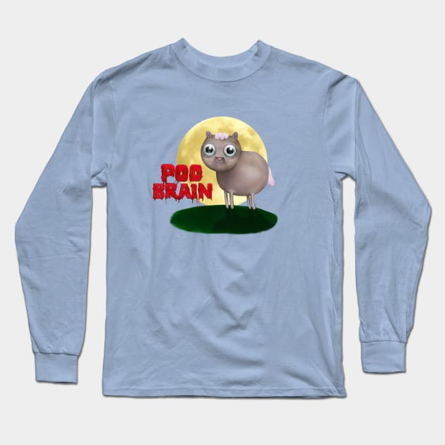 that horse is whack with poo brain! (Adventure Time fan art) Long Sleeve T-Shirt by art official sweetener